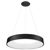 LAMPA wisząca GIULIA 5304-880RP-BK-3 Italux metalowa OPRAWA okrągła LED 80W 3000K zwis pierścień ring czarny