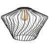 LAMPA wisząca WAVE S 8858 Nowodvorski metalowa OPRAWA industrialny ZWIS druciana klatka czarna