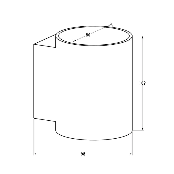Kinkiet do salonu Sola 91060-N Zumaline tuba ścienna do gabinetu biała