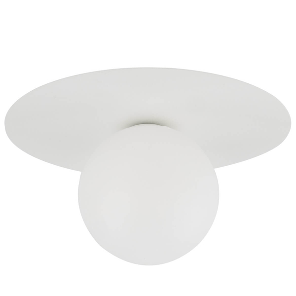 Nasufitowa lampa do kuchni Pixi 10227 bańka bubble ball biała