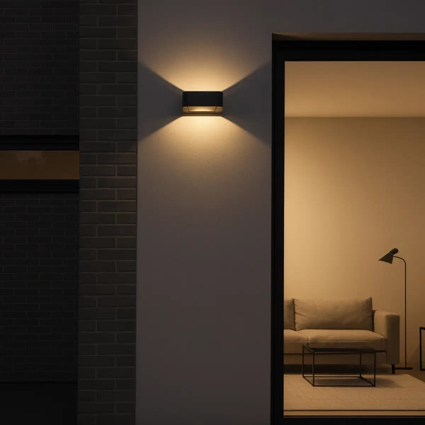 Ogrodowa naścienna lampa Arius 18204 LED 3000K IP54 czarny