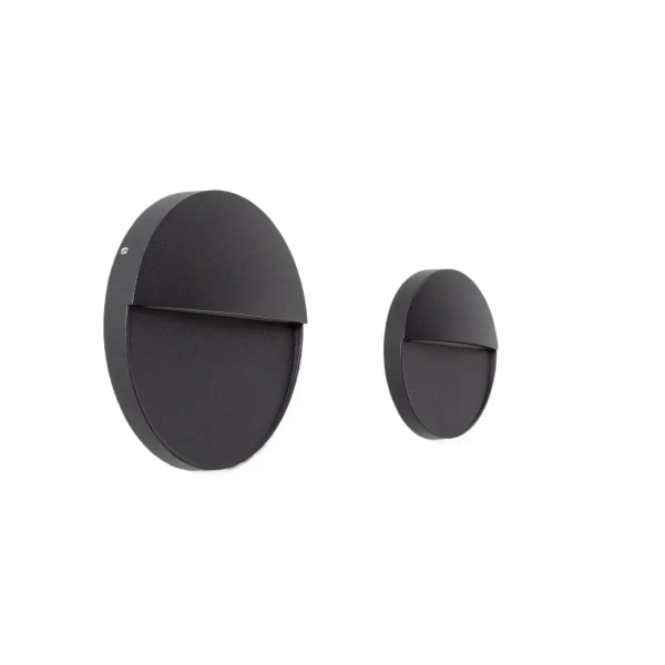 Elewacyjna lampa Lunaria ABR-LZKO-C LED 6W 2200-4000K IP54 okrągły czarny