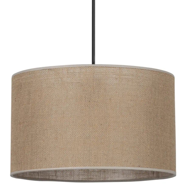 Pojedyncza wisząca lampa szynowa 1-faza Tracer 10668 tuba tkanina brązowy