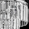 Glamour LAMPA sufitowa VEN E1736/5+4 CR kryształowa OPRAWA metalowa pałacowa chrom crystal