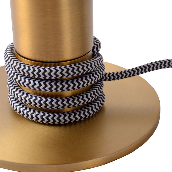 Loftowa LAMPKA stołowa MARIT 45576/01/02 Lucide metalowa LAMPA stojąca mosiądz