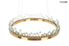 Lampa wisząca Nenufar MSE010100125 glamour kryształowa złota