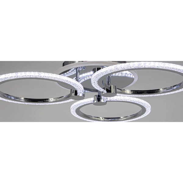 Sufitowa lampa DRS2032/3 rings 48 LED tryb nocny chrom