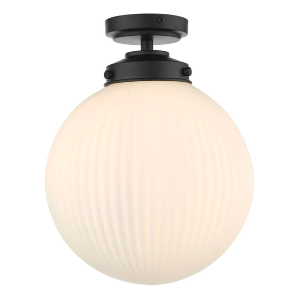 Sufitowa lampa łazienkowa Alrik ALR0122 IP44 kula czarny biały