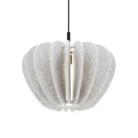 Salonowa lampa wisząca Cambio MOD398PL-01S do sypialni nad stół szara