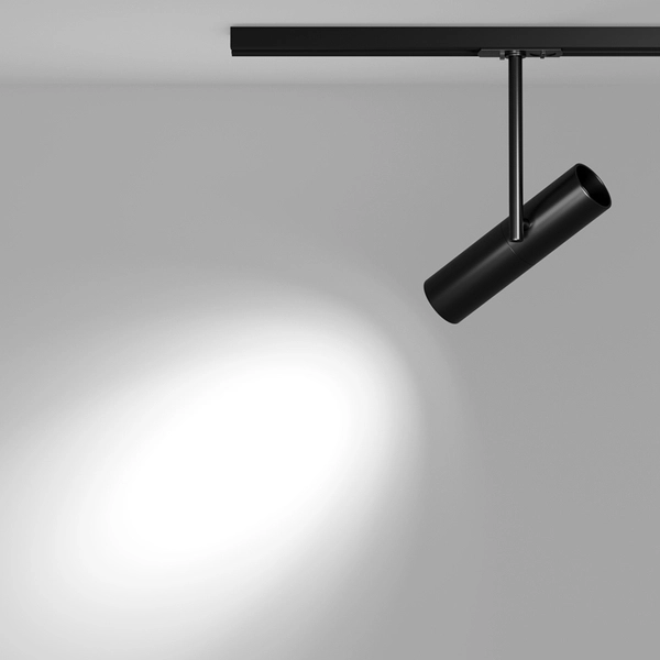 Reflektorek szynowy 1-fazowy Elti TR005-1-GU10-B do jadalni tubka czarny