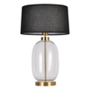 Abażurowa lampka stołowa Amur LP-919/1T transparent Light Prestige czarna