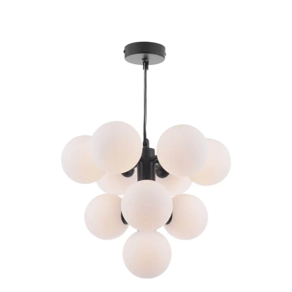 Molekułowa wisząca lampa Vine VIN2322-02 szklana biała czarny