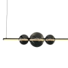 Podłużny żyrandol KUGEL ML0982 LED 30W 4000K do salonu kula czarny