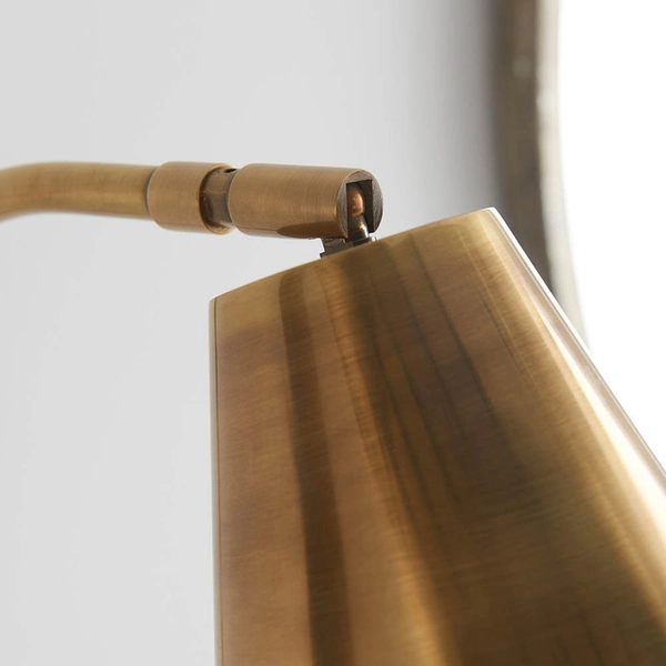 Regulowana lampa przyścienna Radha 93144 do czytania mosiądz