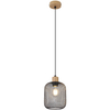 Metalowy zwis ażurowy Grendel 3131 czarna lampa wisząca do sypialni
