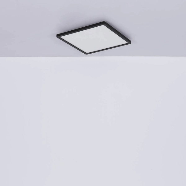 LAMPA sufitowa SAPANA 41563-18B Globo kwadratowa LED 18W 3000K do łazienki IP44 czarna