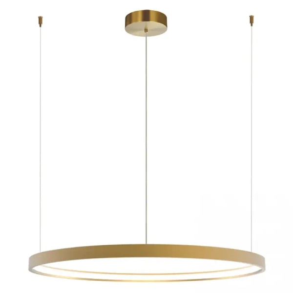 Do salonu ring lampa wisząca 23034 LED 45W 3000K nad kanapę złoty