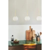 Kulista lampa wisząca Franca 2312523035 szklana nad stół mosiądz błyszczący