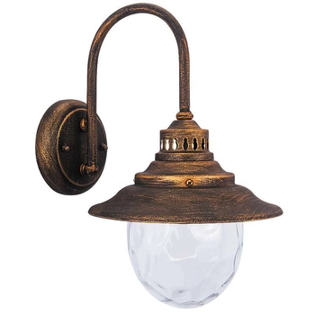 Zewnętrzna LAMPA ścienna BARCELONA 8677 Rabalux elewacyjna OPRAWA do ogrodu outdoor IP43 antyczne złoto