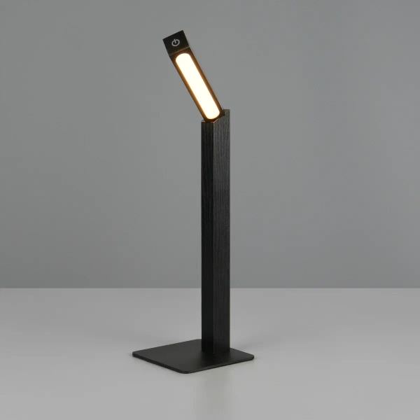 Stołowa lampka z drewna SKIP R55951132 LED 2W 3000K czarny
