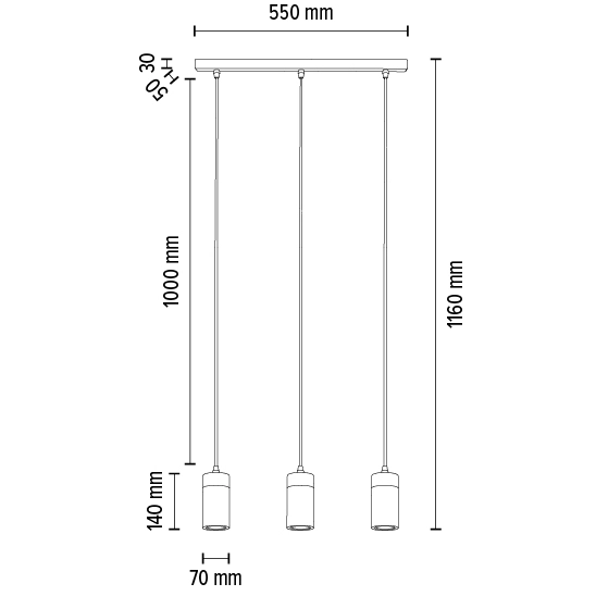 Loftowa LAMPA wisząca ANNICK 1419304 Britop drewniana OPRAWA tuby zwis