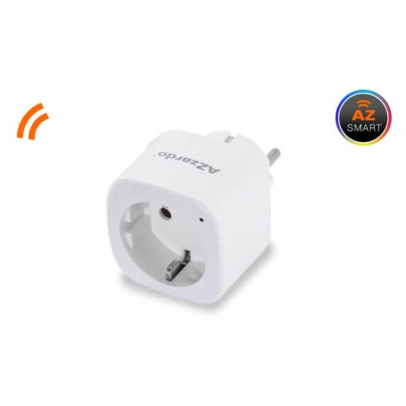 Pojedyncza wtyczka z WiFi wewnętrzna SINGLE AZ3478 Azzardo metalowa biała