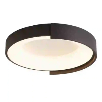 Czarny plafon ARUBA C0285 1xLED 52W 3000K ?40cm owalna oprawa