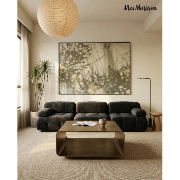 Stolik do nowoczesnych salonów NOURA MM001501100367 złoty metal 90cm