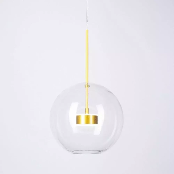 Wisząca lampa Bubbles ST-0801-1 GOLD Step LED 28W 3000K szklana kula złota