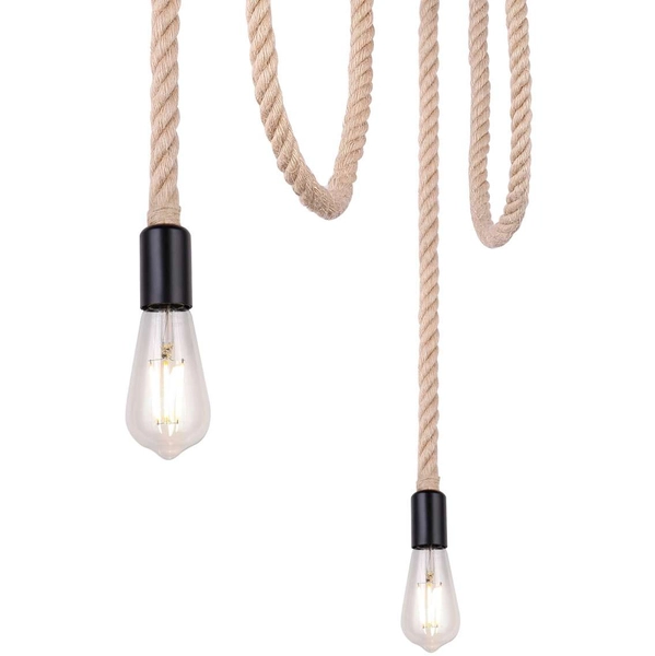 LAMPA wisząca ULLEU 69029-3H1 Globo skandynawska OPRAWA zwis pająk brązowy czarny