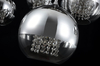 Glamour LAMPA wisząca FERMI P140-PL-170-5-N Maytoni okrągła OPRAWA szklany ZWIS kaskada kryształki chrom przezroczyste