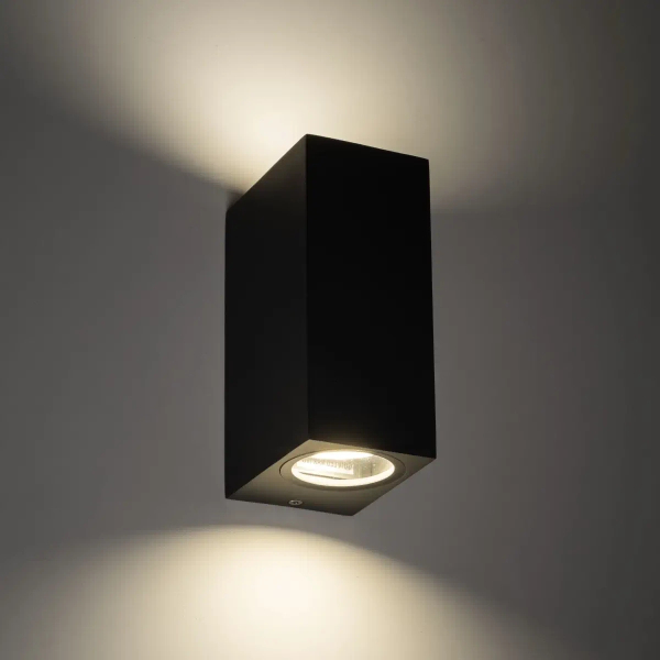 Naścienna lampa zewnętrzna Axis 10970 prostokątna IP44 szary