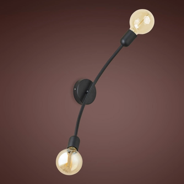 Industrialny kinkiet podwójny Helix 2721 TK Lighting żarówka czarny