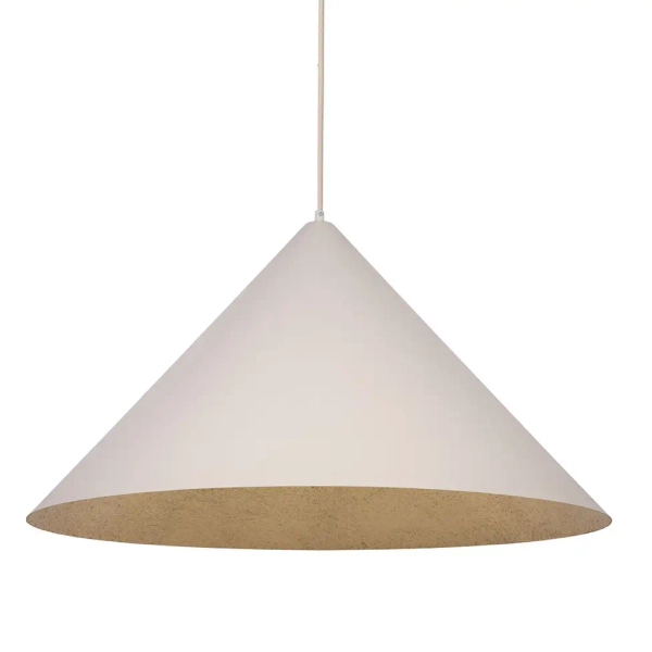 Lampa stożek wisząca VESUVIO 41067 do jadalni beżowa złota