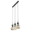 Glamour wisząca lampa na belce Sophia Green 11147 szklana zielony