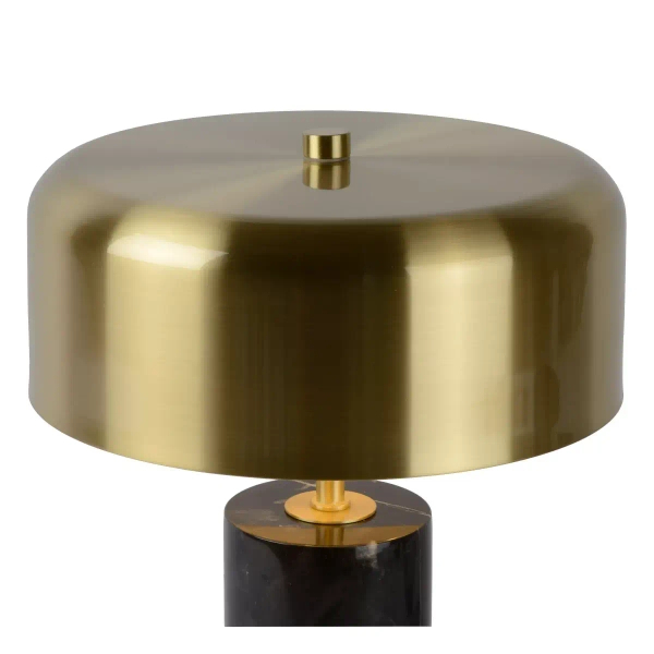 Marmurowa lampka stołowa MIRASOL 34540/03/30 Lucide czarny złoty