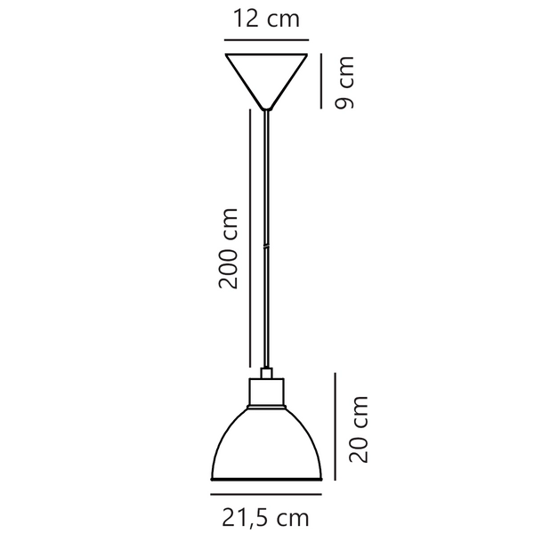 Lampa wisząca salonowa POP 45833023 kopuła zielony