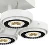 Plafon TECHNO ML3839 Milagro metalowy spot LED 40W 3000K reflektorki białe czarne