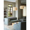Lampa wisząca abażurowa Takai 2320403018 DFTP do jadalni beżowa