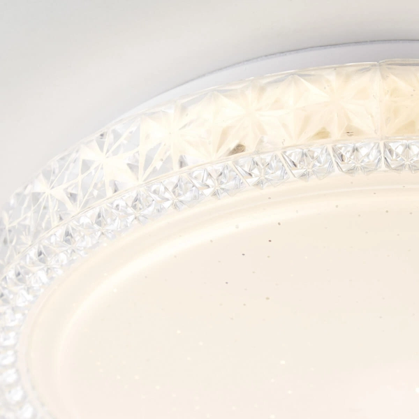 Plafon glamour Badria G96992/05 LED 12W 3000K okrągły biały