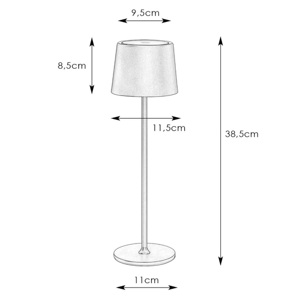 Przenośna lampa stołowa Fiore 108653 Markslojd IP44 czarny