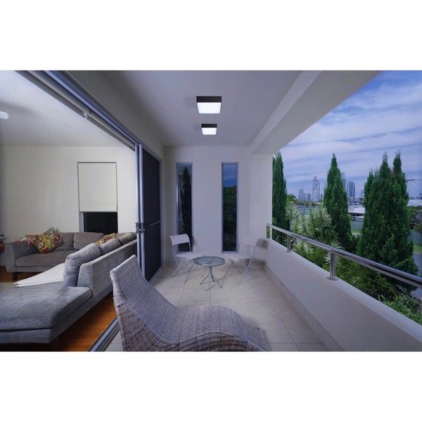 Sufitowa lampa zewnętrzna Casper AZ4498 LED 15W 3000K IP54 kwadratowa szara