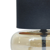 Stołowa lampka z abażurem Epiro TB-43648-BL-AMB Italux czarny bursztynowy