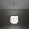 Wielokolorowa lampa wisząca CAT SL.1418 owalna 1xE27 nad wyspę