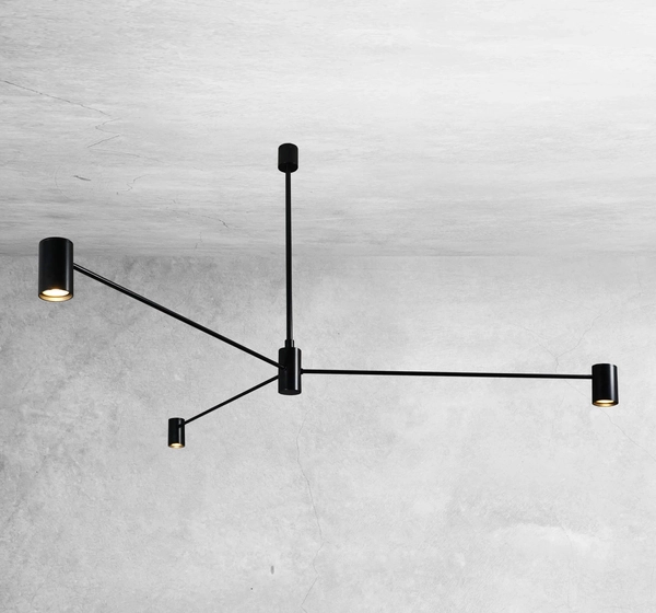 LAMPA sufitowa DAKATA 5648 Shilo metalowa OPRAWA tuby czarne