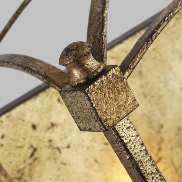 Kinkiet antyczny QN-THAYER2-ADB na korytarz ramka złota