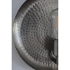 Lampa ścienna Dolium 108834 okrągła klasyczna do salonu antyczne srebro