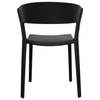 Minimalistyczne krzesło jadalniane Jasper KH010100323 czarne do kuchni