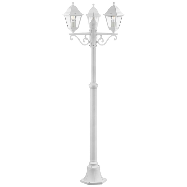 Zewnętrzna lampa stojąca Nissie 90995A05 latarnia IP44 biała