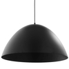 Loftowa zwisająca lampa Faro 6006 kopuła półokrągła metalowa czarna